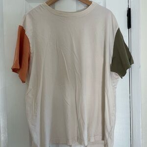 Original Use Men’s White Green Orange 100% Cotton T-shirt Size XL